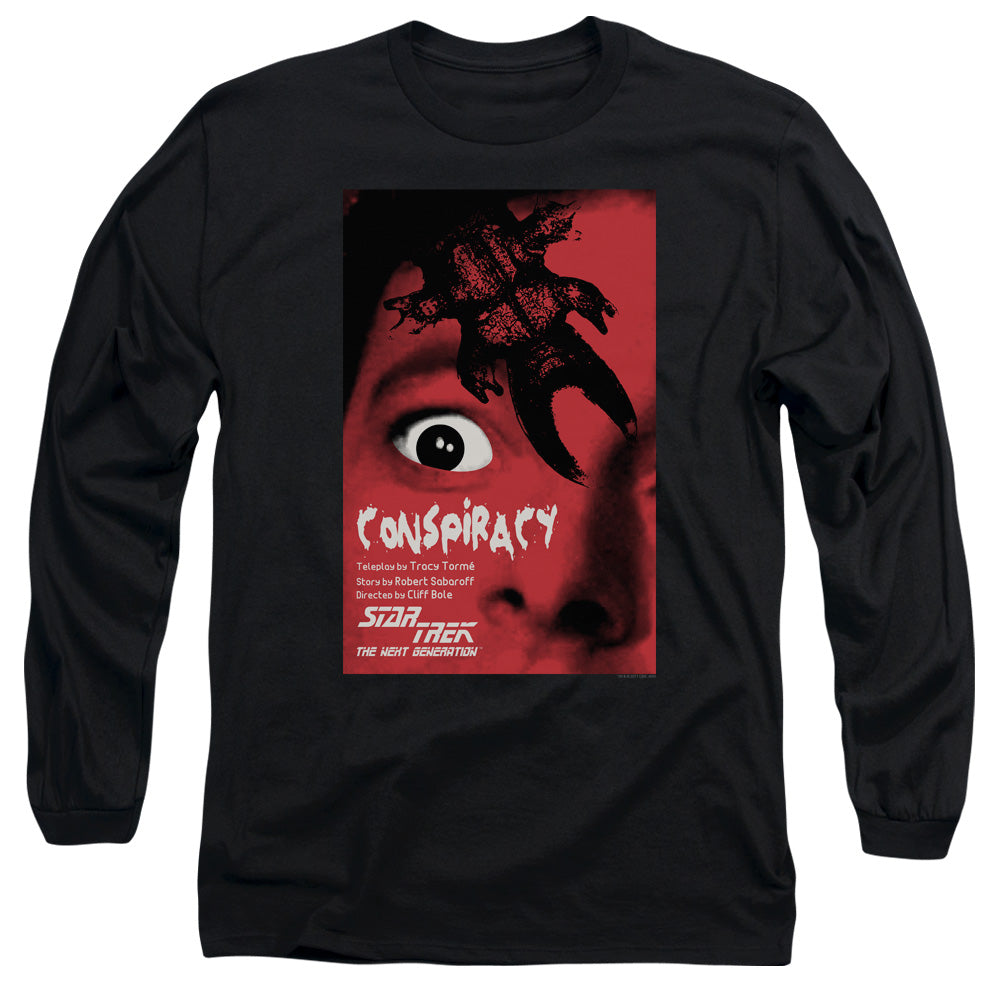 Star Trek Tng Season 1 Episode 25 Mens Long Sleeve Shirt Black Officially Licensed Officially Licensed