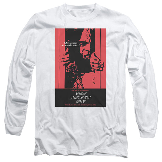 Star Trek Tng Season 2 Episode 2 Mens Long Sleeve Shirt White Officially Licensed Officially Licensed