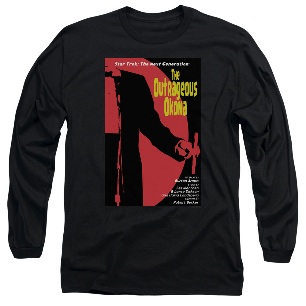 Star Trek Tng Season 2 Episode 4 Mens Long Sleeve Shirt Black Officially Licensed Officially Licensed