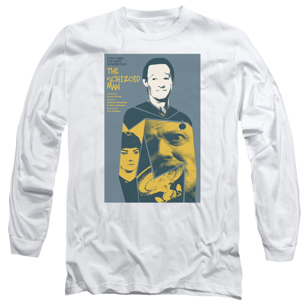 Star Trek Tng Season 2 Episode 6 Mens Long Sleeve Shirt White Officially Licensed Officially Licensed