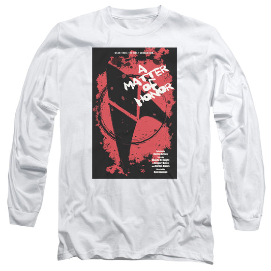 Star Trek Tng Season 2 Episode 8 Mens Long Sleeve Shirt White Officially Licensed Officially Licensed