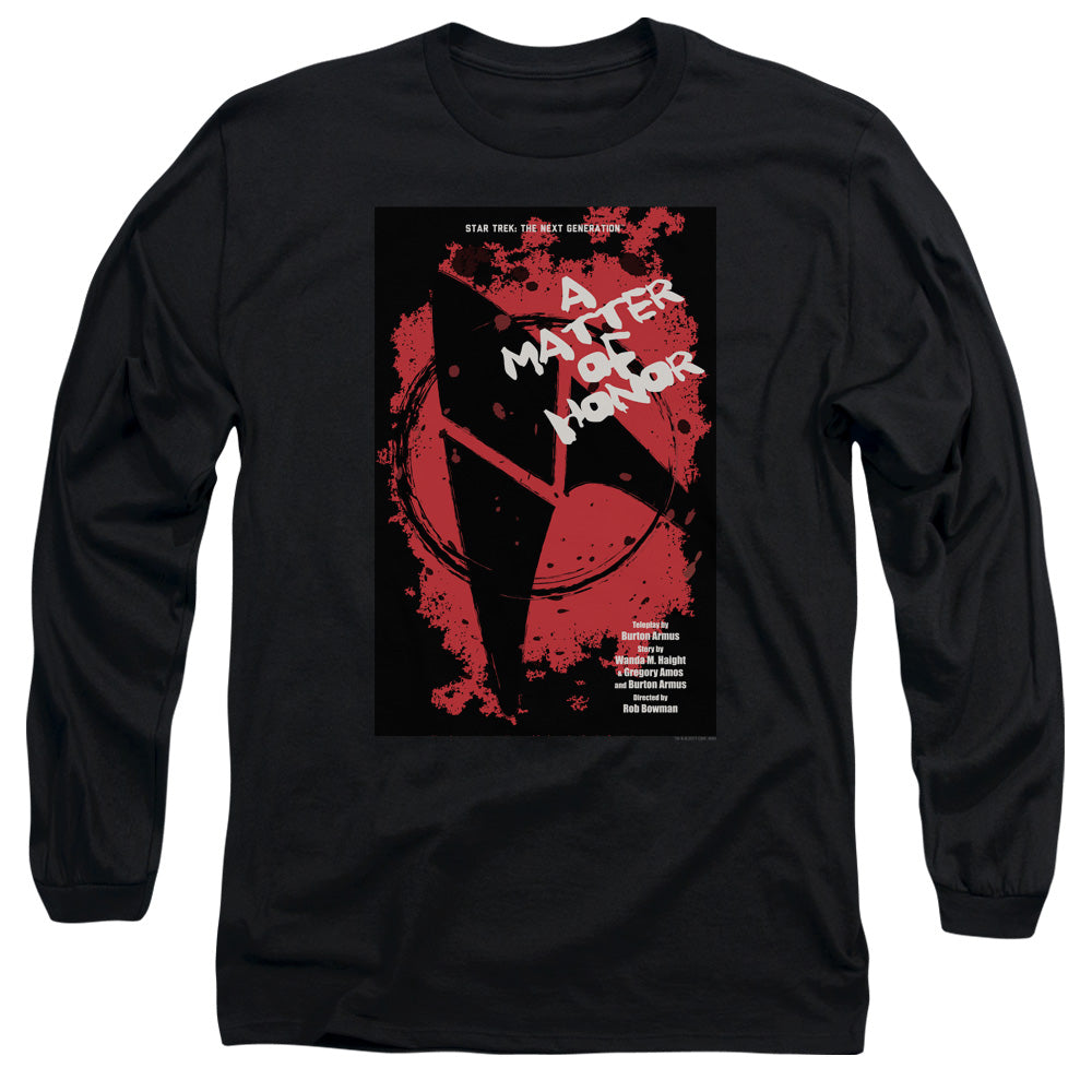 Star Trek Tng Season 2 Episode 8 Mens Long Sleeve Shirt Black Officially Licensed Officially Licensed