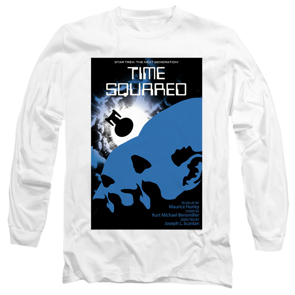 Star Trek Tng Season 2 Episode 13 Mens Long Sleeve Shirt White Officially Licensed Officially Licensed