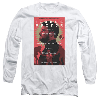 Star Trek Tng Season 2 Episode 14 Mens Long Sleeve Shirt White Officially Licensed Officially Licensed