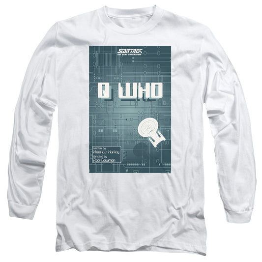 Star Trek Tng Season 2 Episode 16 Mens Long Sleeve Shirt White Officially Licensed Officially Licensed