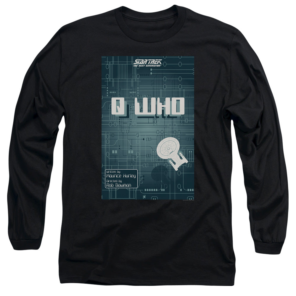 Star Trek Tng Season 2 Episode 16 Mens Long Sleeve Shirt Black Officially Licensed Officially Licensed