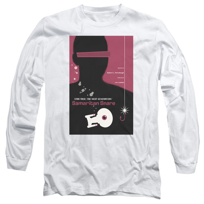 Star Trek Tng Season 2 Episode 17 Mens Long Sleeve Shirt White Officially Licensed Officially Licensed