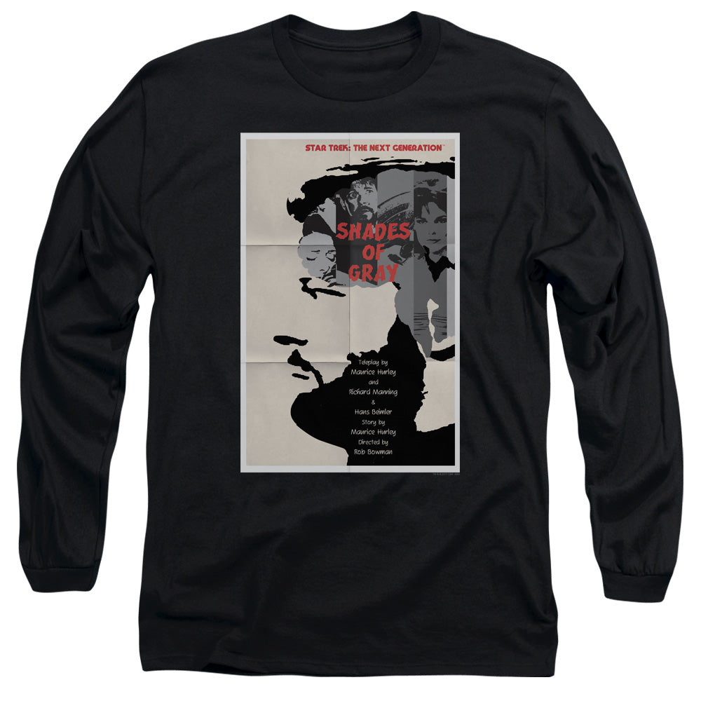 Star Trek Tng Season 2 Episode 22 Mens Long Sleeve Shirt Black Officially Licensed Officially Licensed