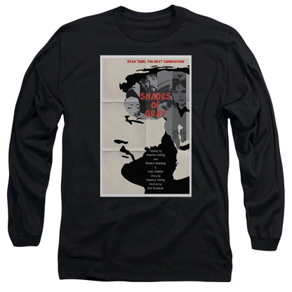 Star Trek Tng Season 2 Episode 22 Mens Long Sleeve Shirt Black Officially Licensed Officially Licensed