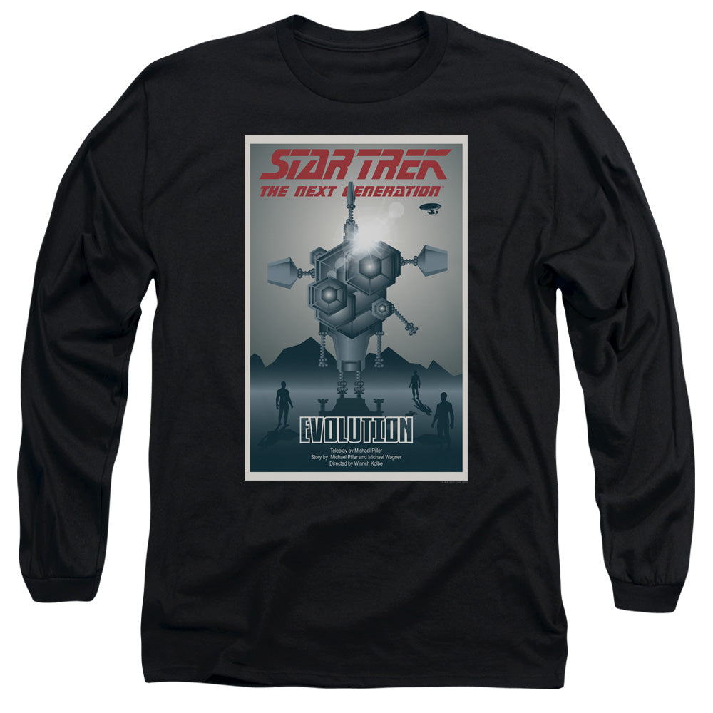 Star Trek Tng Season 3 Episode 1 Mens Long Sleeve Shirt Black Officially Licensed Officially Licensed