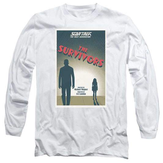 Star Trek Tng Season 3 Episode 3 Mens Long Sleeve Shirt White Officially Licensed Officially Licensed