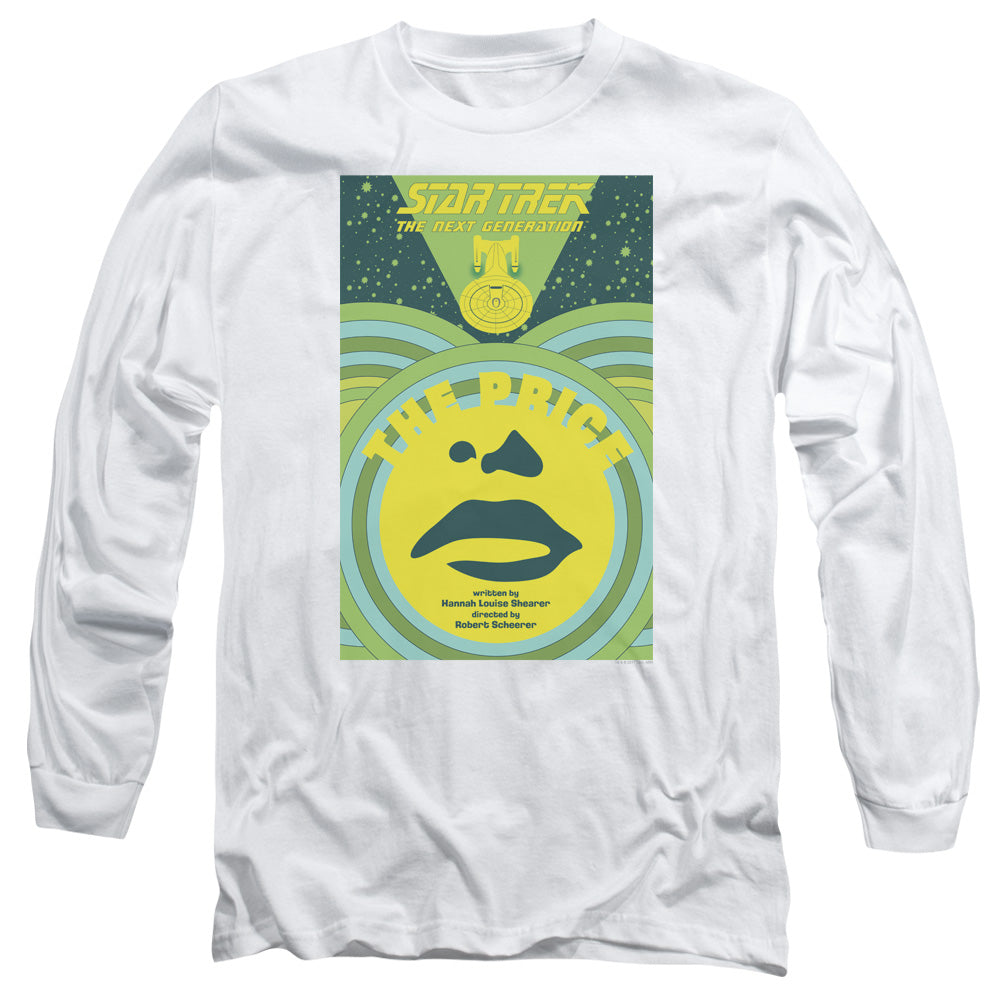 Star Trek Tng Season 3 Episode 8 Mens Long Sleeve Shirt White Officially Licensed Officially Licensed