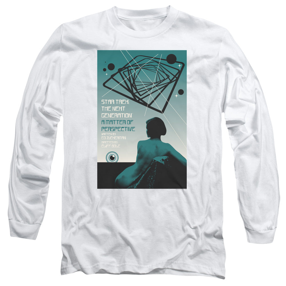 Star Trek Tng Season 3 Episode 14 Mens Long Sleeve Shirt White Officially Licensed Officially Licensed
