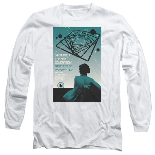 Star Trek Tng Season 3 Episode 14 Mens Long Sleeve Shirt White Officially Licensed Officially Licensed