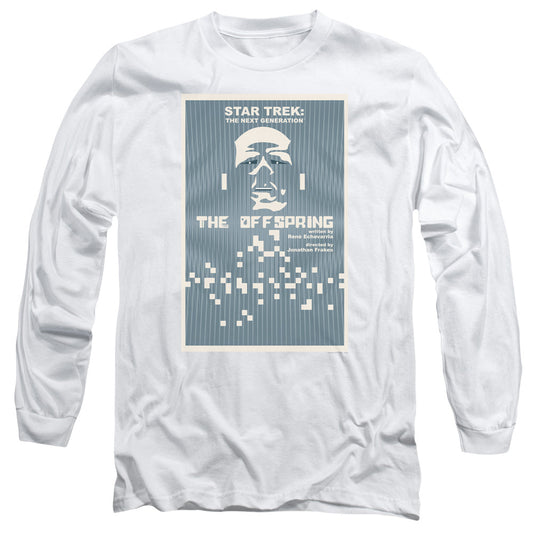 Star Trek Tng Season 3 Episode 16 Mens Long Sleeve Shirt White Officially Licensed Officially Licensed