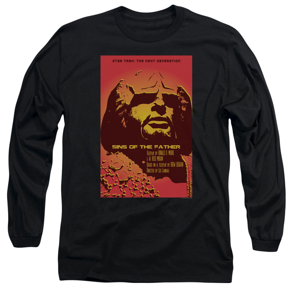 Star Trek Tng Season 3 Episode 17 Mens Long Sleeve Shirt Black Officially Licensed Officially Licensed