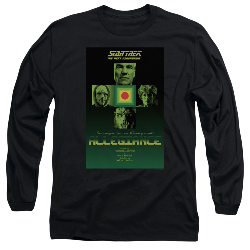 Star Trek Tng Season 3 Episode 18 Mens Long Sleeve Shirt Black Officially Licensed Officially Licensed