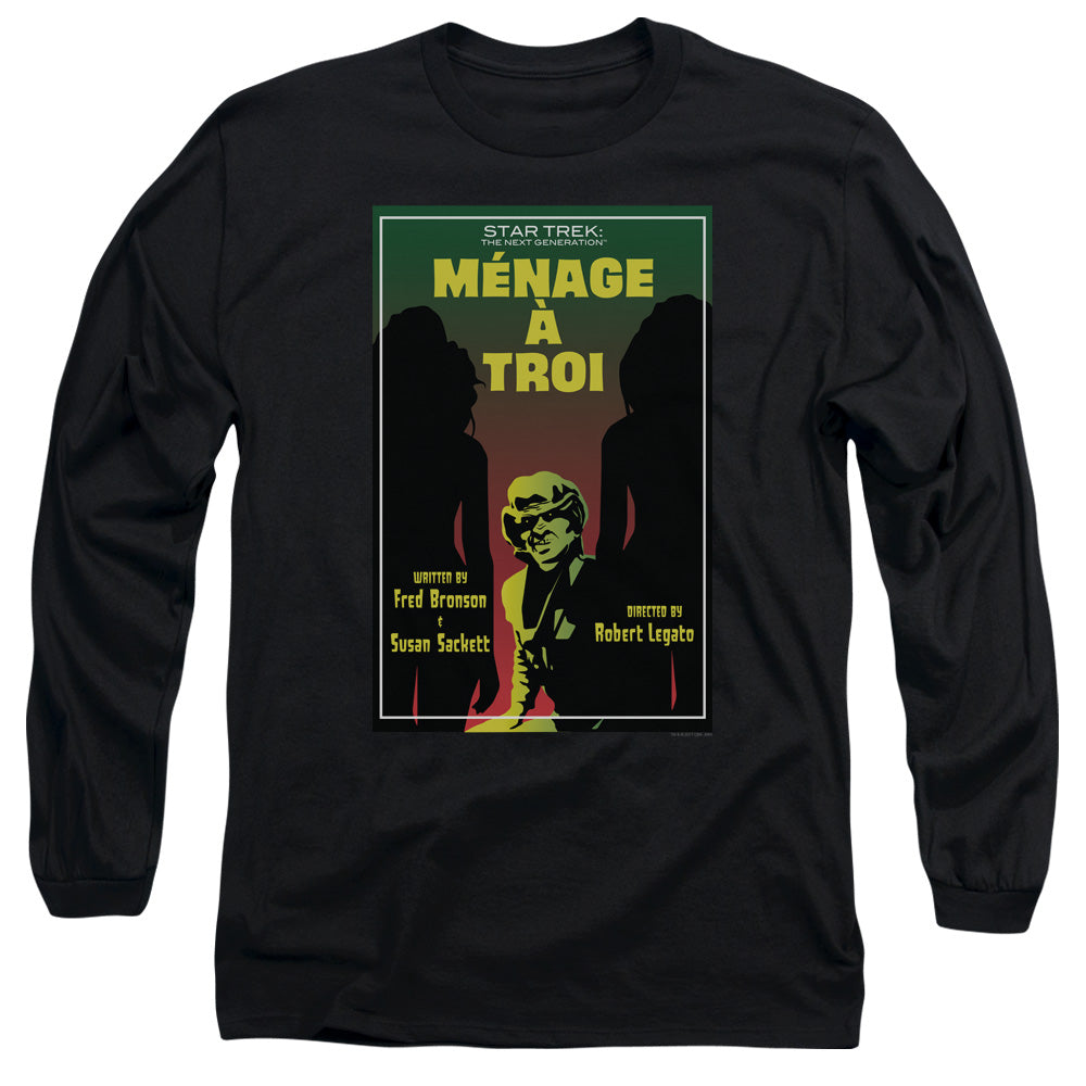 Star Trek Tng Season 3 Episode 24 Mens Long Sleeve Shirt Black Officially Licensed Officially Licensed