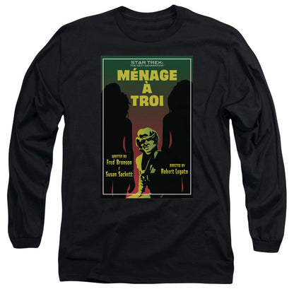 Star Trek Tng Season 3 Episode 24 Mens Long Sleeve Shirt Black Officially Licensed Officially Licensed