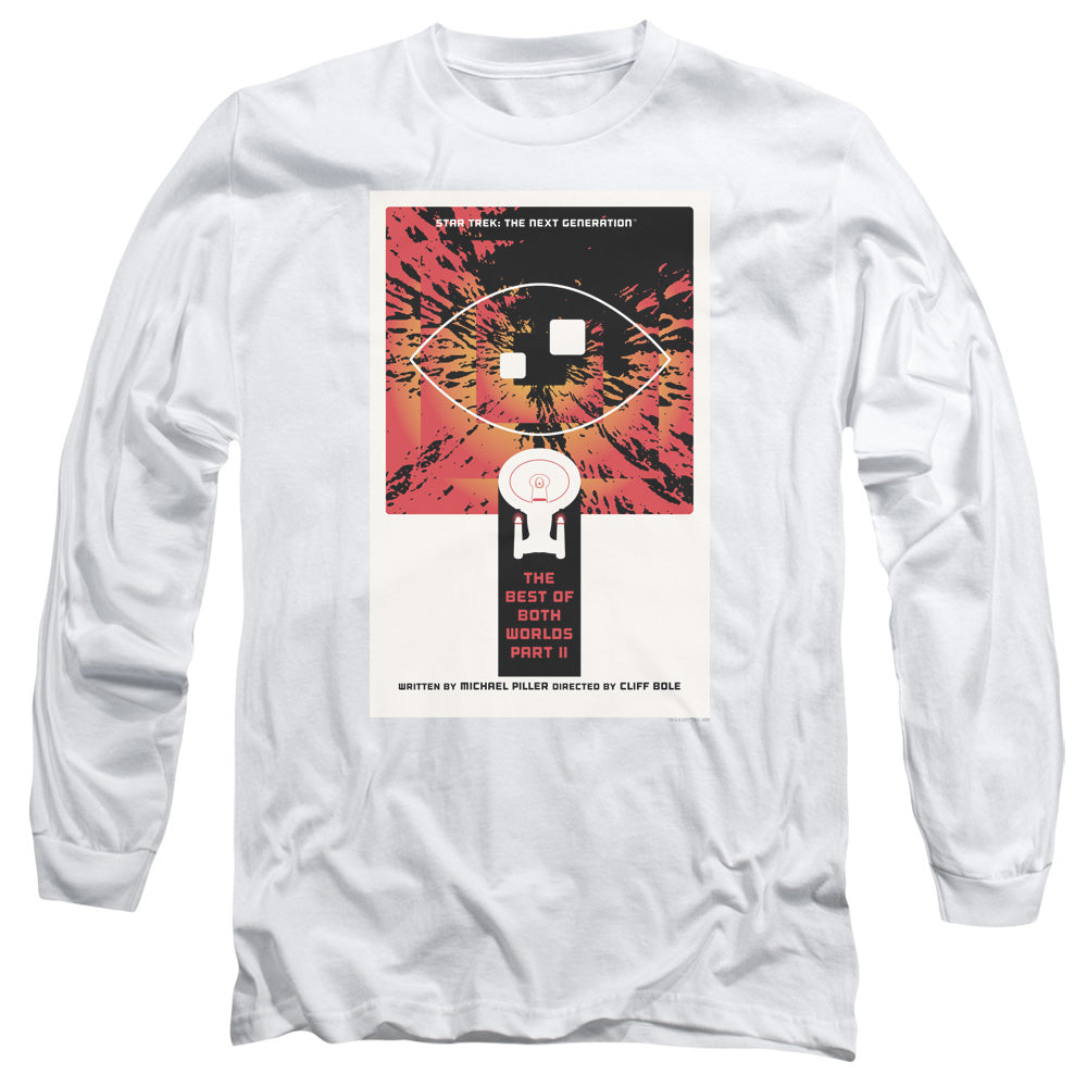 Star Trek Tng Season 4 Episode 1 Mens Long Sleeve Shirt White Officially Licensed Officially Licensed