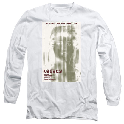 Star Trek Tng Season 4 Episode 6 Mens Long Sleeve Shirt White Officially Licensed Officially Licensed