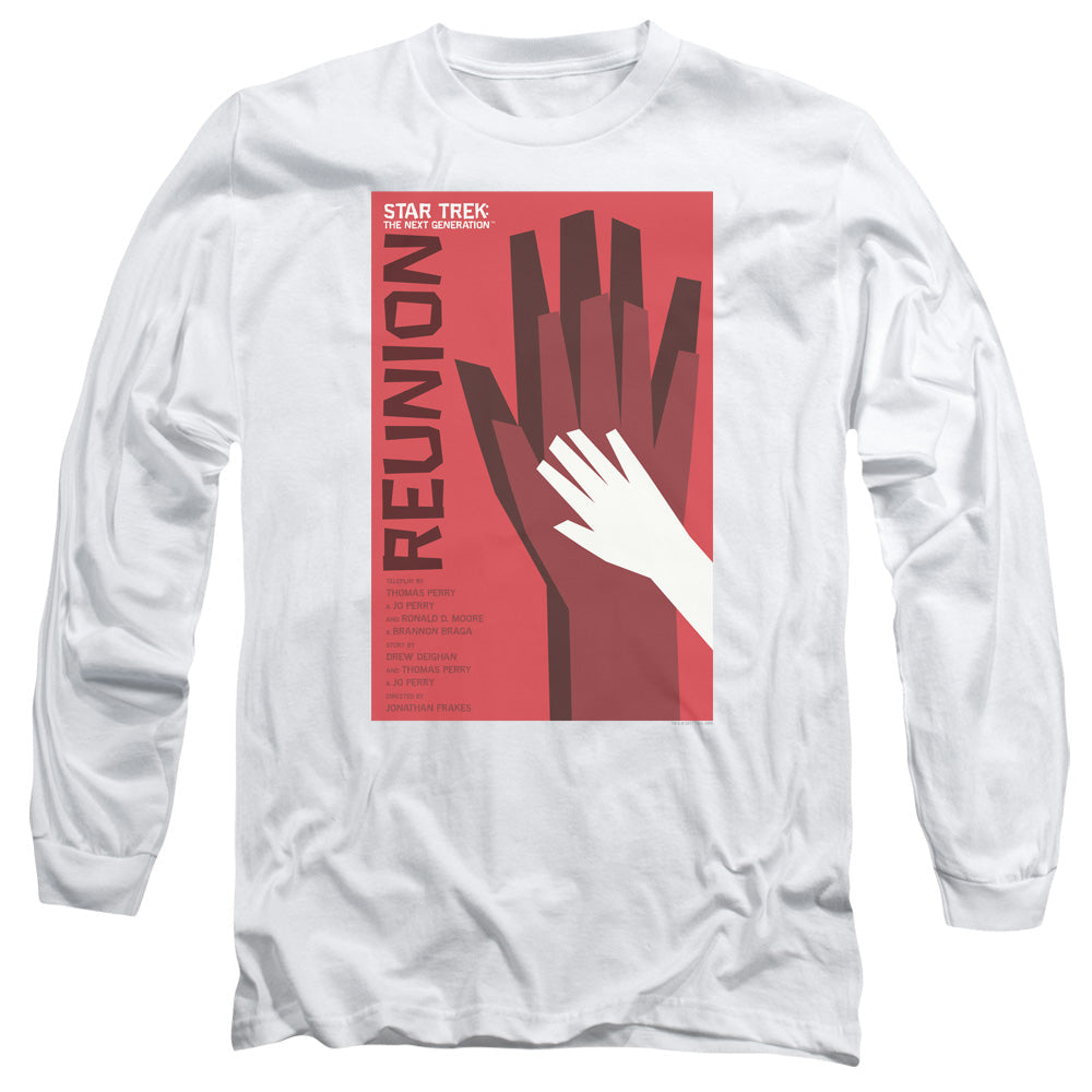 Star Trek Tng Season 4 Episode 7 Mens Long Sleeve Shirt White Officially Licensed Officially Licensed