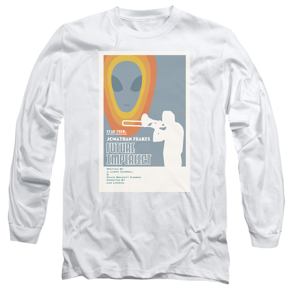 Star Trek Tng Season 4 Episode 8 Mens Long Sleeve Shirt White Officially Licensed Officially Licensed