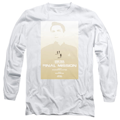 Star Trek Tng Season 4 Episode 9 Mens Long Sleeve Shirt White Officially Licensed Officially Licensed
