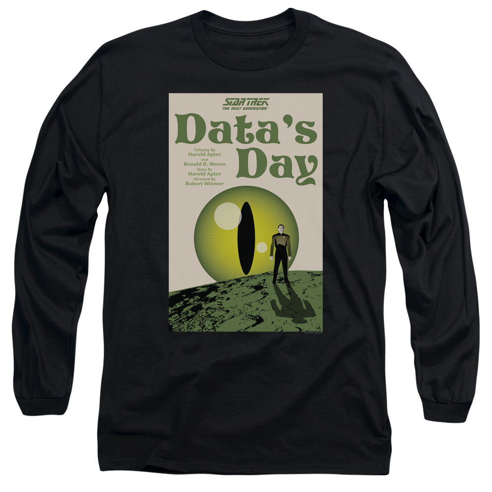 Star Trek Tng Season 4 Episode 11 Mens Long Sleeve Shirt Black Officially Licensed Officially Licensed