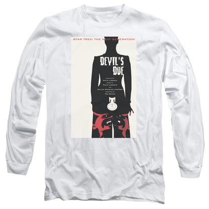 Star Trek Tng Season 4 Episode 13 Mens Long Sleeve Shirt White Officially Licensed Officially Licensed