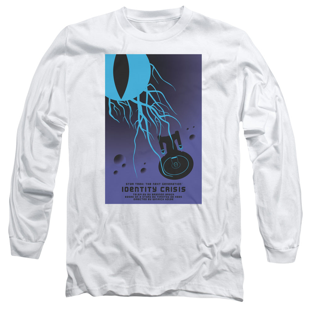 Star Trek Tng Season 4 Episode 18 Mens Long Sleeve Shirt White Officially Licensed Officially Licensed