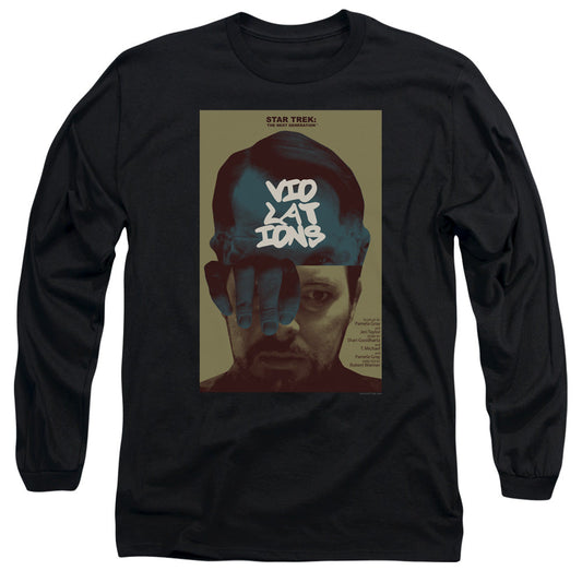 Star Trek Tng Season 5 Episode 12 Mens Long Sleeve Shirt Black Officially Licensed Officially Licensed