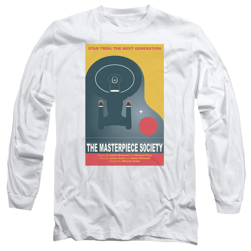 Star Trek Tng Season 5 Episode 13 Mens Long Sleeve Shirt White Officially Licensed Officially Licensed