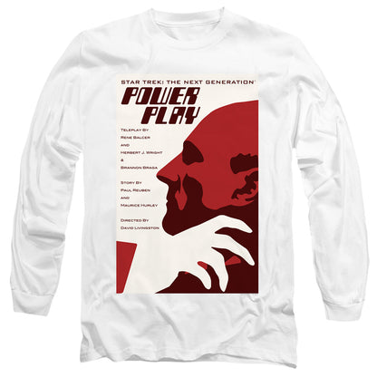 Star Trek Tng Season 5 Episode 15 Mens Long Sleeve Shirt White Officially Licensed Officially Licensed