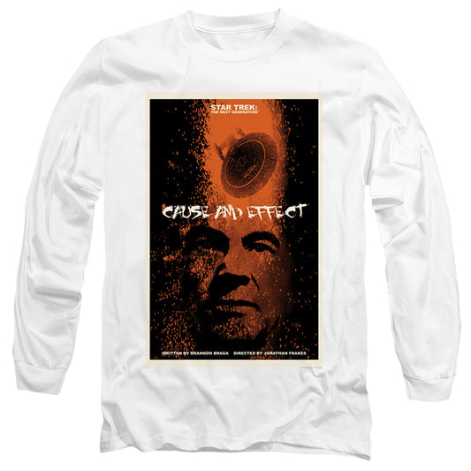 Star Trek Tng Season 5 Episode 18 Mens Long Sleeve Shirt White Officially Licensed Officially Licensed