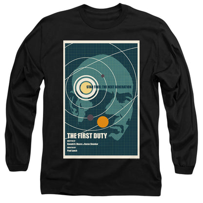 Star Trek Tng Season 5 Episode 19 Mens Long Sleeve Shirt Black Officially Licensed Officially Licensed