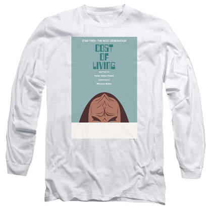 Star Trek Tng Season 5 Episode 20 Mens Long Sleeve Shirt White Officially Licensed Officially Licensed