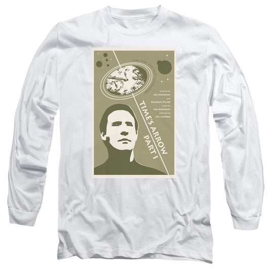 Star Trek Tng Season 5 Episode 26 Mens Long Sleeve Shirt White Officially Licensed Officially Licensed