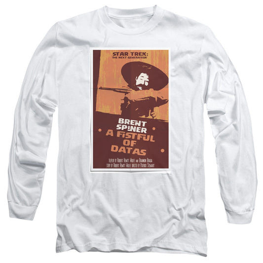 Star Trek Tng Season 6 Episode 8 Mens Long Sleeve Shirt White Officially Licensed Officially Licensed