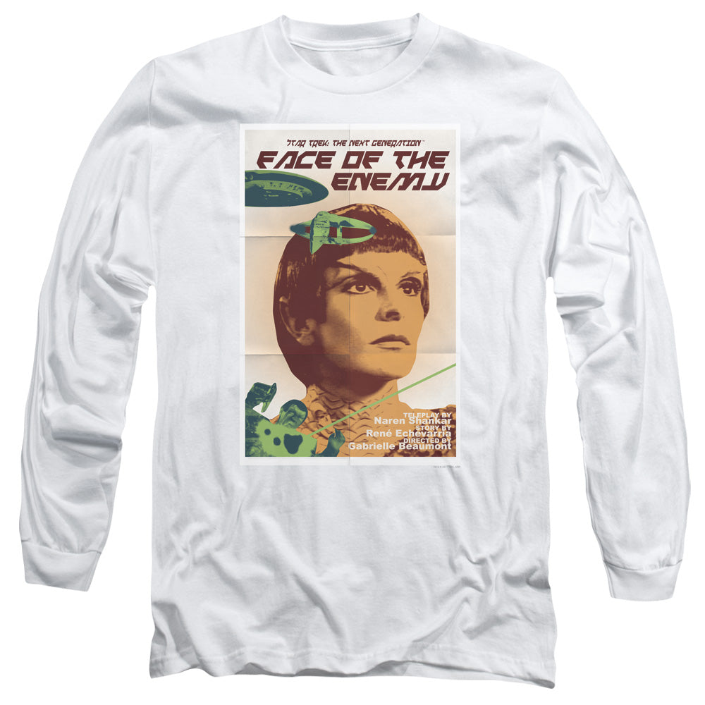 Star Trek Tng Season 6 Episode 14 Mens Long Sleeve Shirt White Officially Licensed Officially Licensed