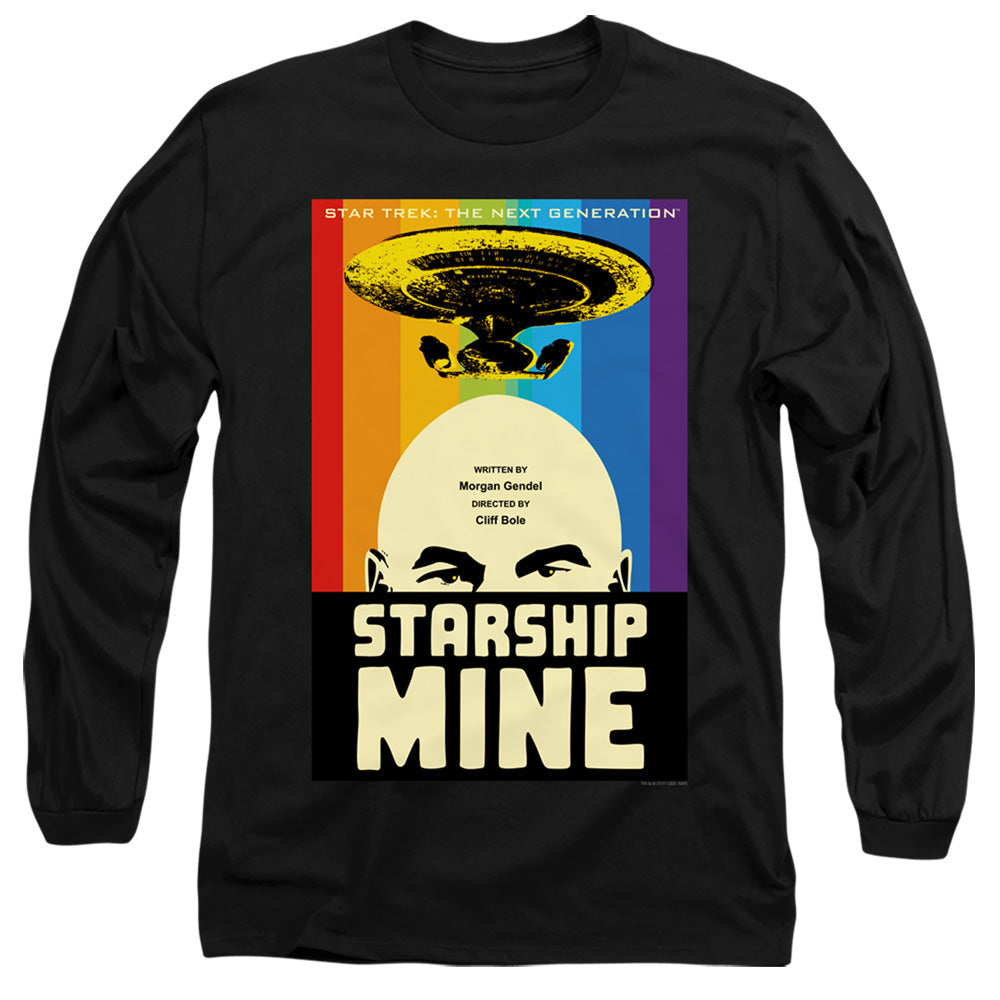 Star Trek Tng Season 6 Episode 18 Mens Long Sleeve Shirt Black Officially Licensed Officially Licensed