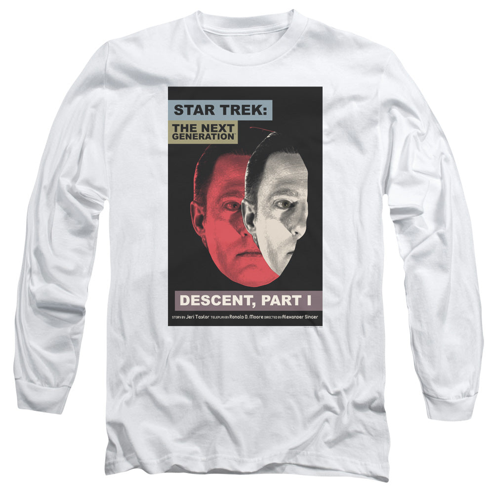 Star Trek Tng Season 6 Episode 26 Mens Long Sleeve Shirt White Officially Licensed Officially Licensed