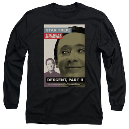 Star Trek Tng Season 7 Episode 1 Mens Long Sleeve Shirt Black Officially Licensed Officially Licensed