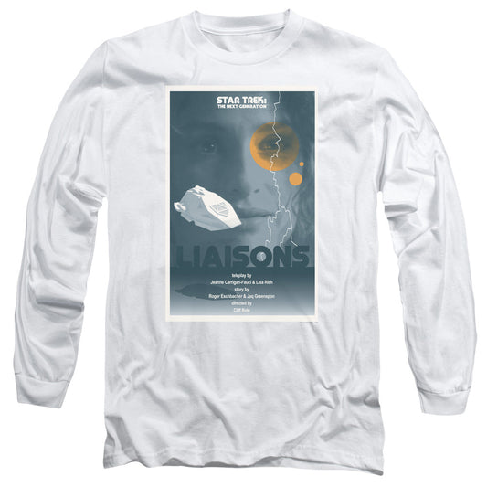 Star Trek Tng Season 7 Episode 2 Mens Long Sleeve Shirt White Officially Licensed Officially Licensed