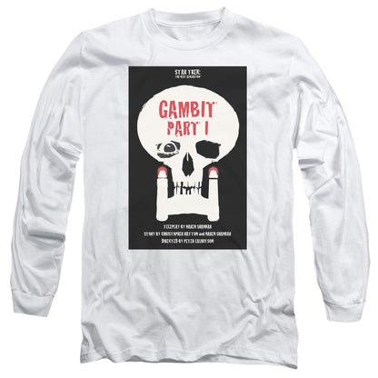 Star Trek Tng Season 7 Episode 4 Mens Long Sleeve Shirt White Officially Licensed Officially Licensed