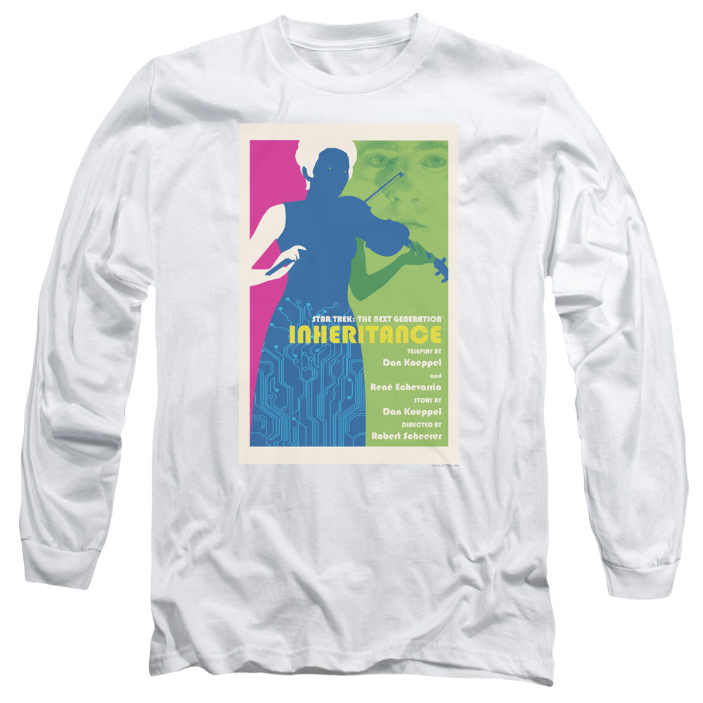 Star Trek Tng Season 7 Episode 10 Mens Long Sleeve Shirt White Officially Licensed Officially Licensed