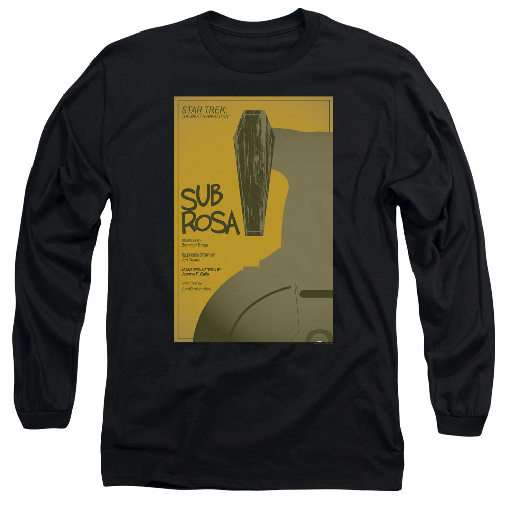 Star Trek Tng Season 7 Episode 14 Mens Long Sleeve Shirt Black Officially Licensed Officially Licensed