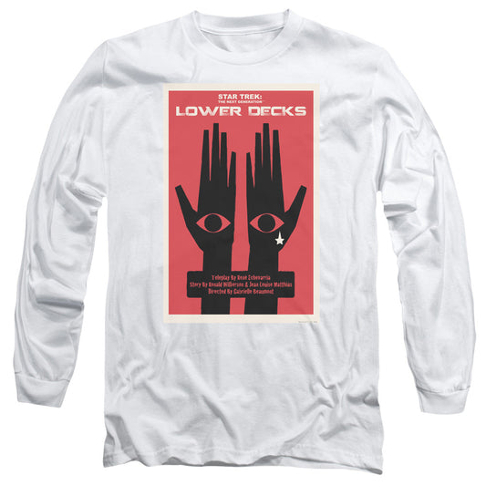 Star Trek Tng Season 7 Episode 15 Mens Long Sleeve Shirt White Officially Licensed Officially Licensed