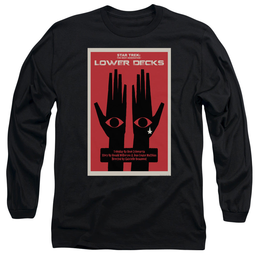 Star Trek Tng Season 7 Episode 15 Mens Long Sleeve Shirt Black Officially Licensed Officially Licensed