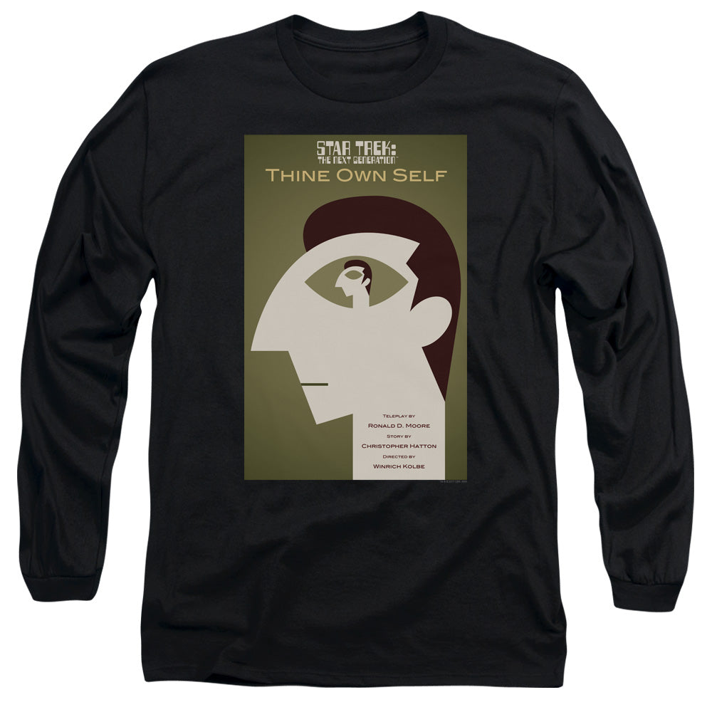 Star Trek Tng Season 7 Episode 16 Mens Long Sleeve Shirt Black Officially Licensed Officially Licensed